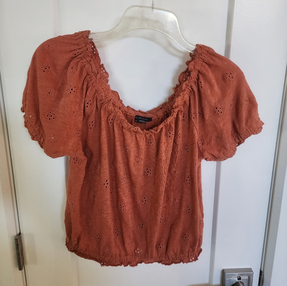 American Eagle Top Burnt Orange Size S